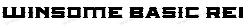 Winsome Basic Regula字体转换